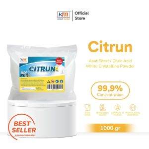 Citrun Acid - Asam Sitrat Food Grade Serbuk Ajaib Pembersih Multifungsi / Citrid Acid 1Kg By Kimiamarket.id