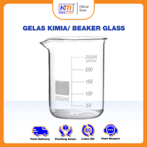 Beaker Glass Herma / Gelas Kimia kaca ukuran 250ml