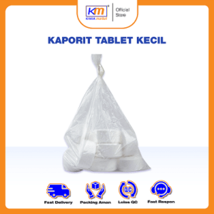 Kaporit Tablet Kadar 90% isi 10pcs / 10 Tablet Ukuran Kecil Ukuran 200 gr / Penjernih Air Kotor Bau