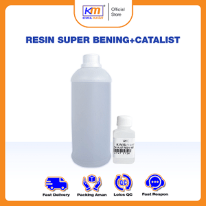 Resin Super Bening 1kg + Catalis / Resin DIY / Resin Aksesoris / Resin Hiasan / Resin Super Jernih Casing Hp